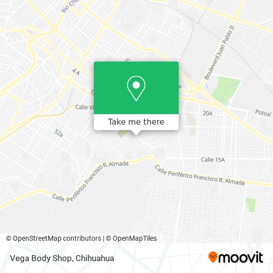 Vega Body Shop map