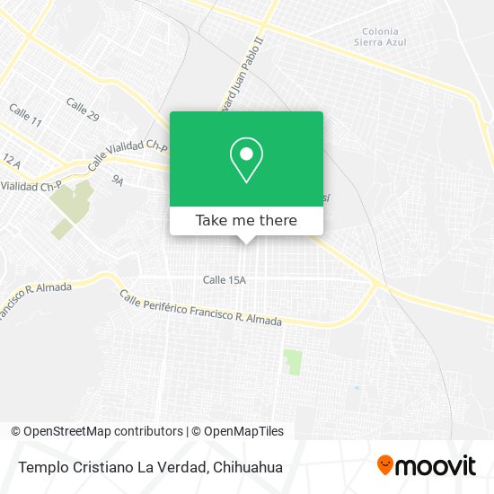 Templo Cristiano La Verdad map