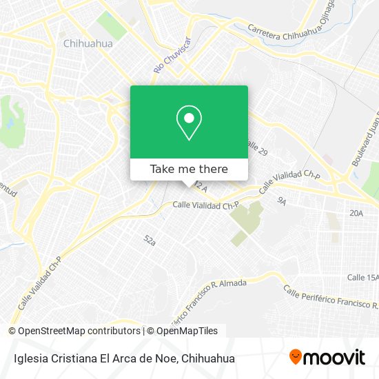 Mapa de Iglesia Cristiana El Arca de Noe