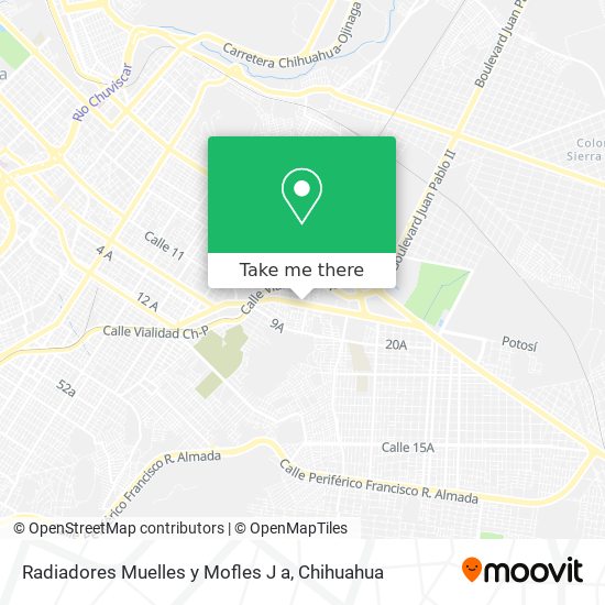 Radiadores Muelles y Mofles J a map