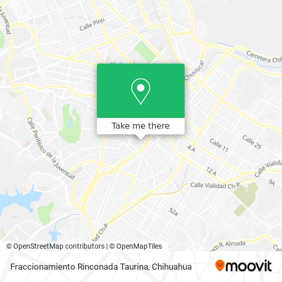 Fraccionamiento Rinconada Taurina map