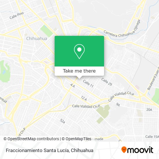 Fraccionamiento Santa Lucía map