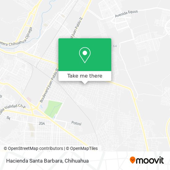 Hacienda Santa Barbara map