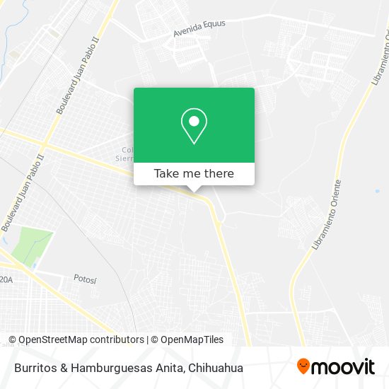 Burritos & Hamburguesas Anita map