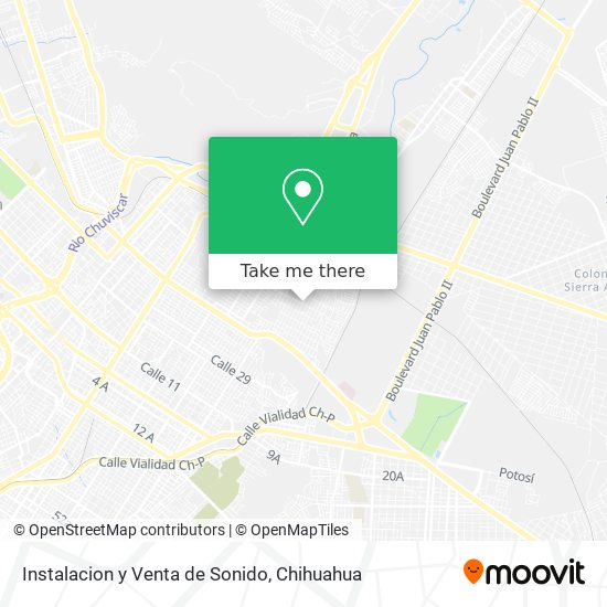 Mapa de Instalacion y Venta de Sonido