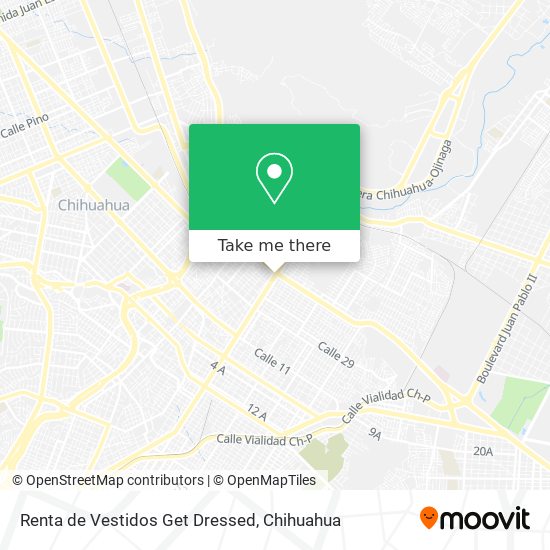 Renta de Vestidos Get Dressed map