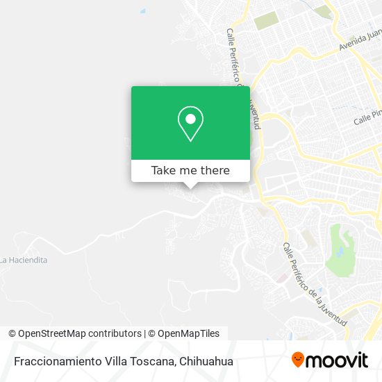 Mapa de Fraccionamiento Villa Toscana