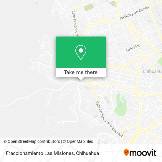 Fraccionamiento Las Misiones map
