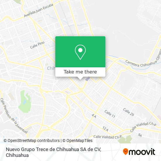 Mapa de Nuevo Grupo Trece de Chihuahua SA de CV