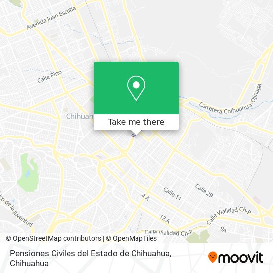 Pensiones Civiles del Estado de Chihuahua map