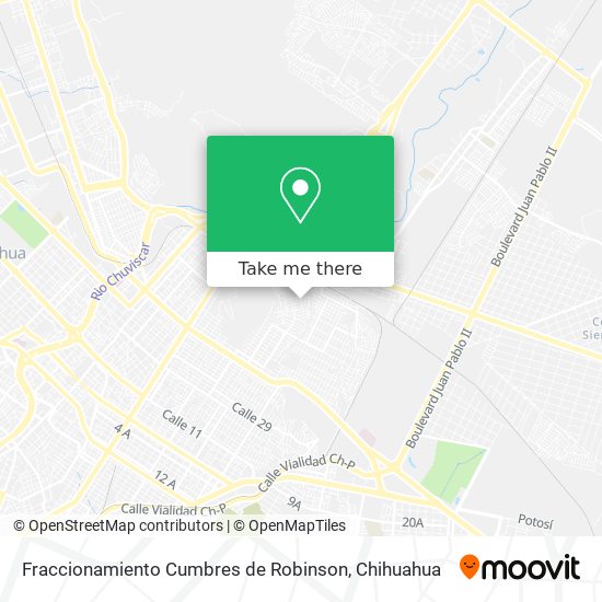 Fraccionamiento Cumbres de Robinson map