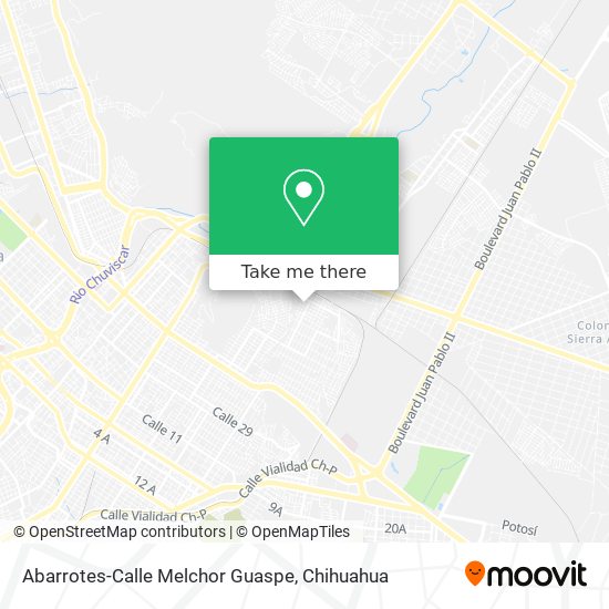 Mapa de Abarrotes-Calle Melchor Guaspe