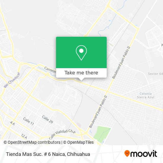 Mapa de Tienda Mas Suc. # 6 Naica