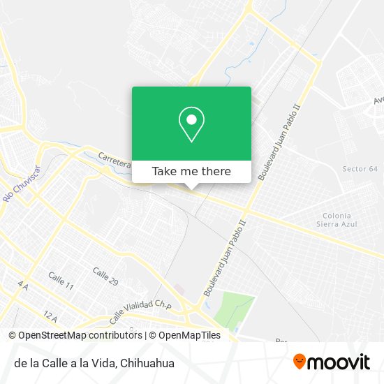de la Calle a la Vida map