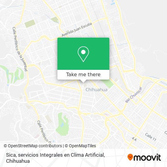 Sica, servicios Integrales en Clima Artificial map