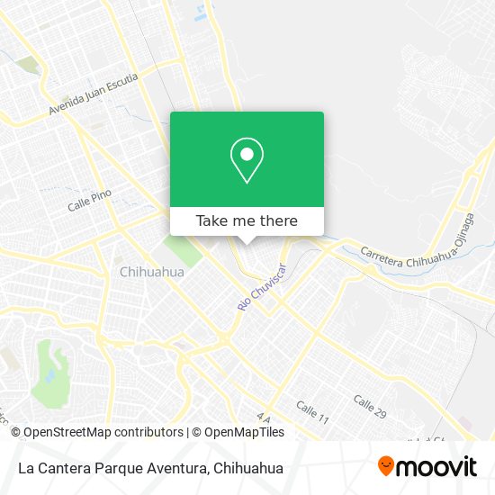 La Cantera Parque Aventura map