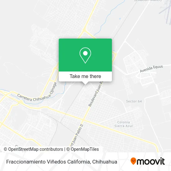 Mapa de Fraccionamiento Viñedos California