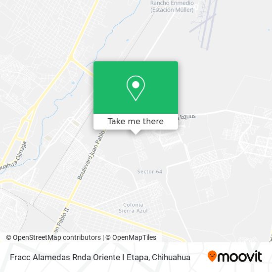 Fracc Alamedas Rnda Oriente I Etapa map