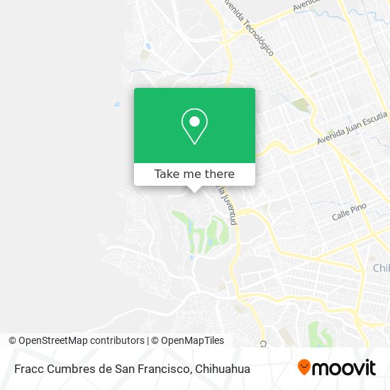 Fracc Cumbres de San Francisco map