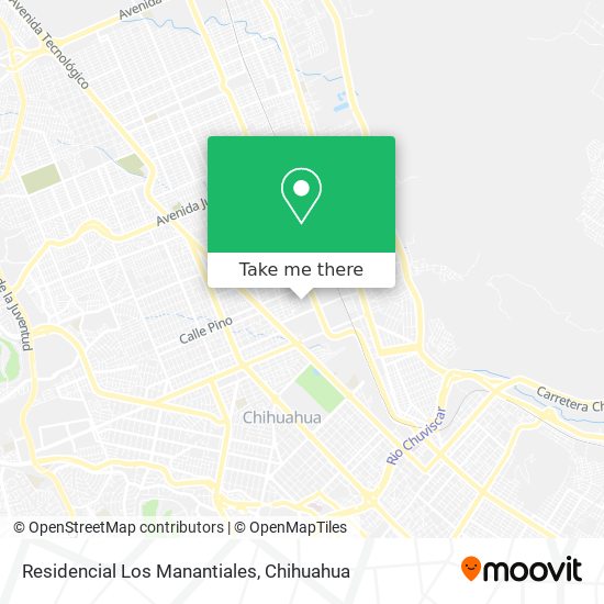 Residencial Los Manantiales map