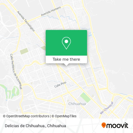 Delicias de Chihuahua. map