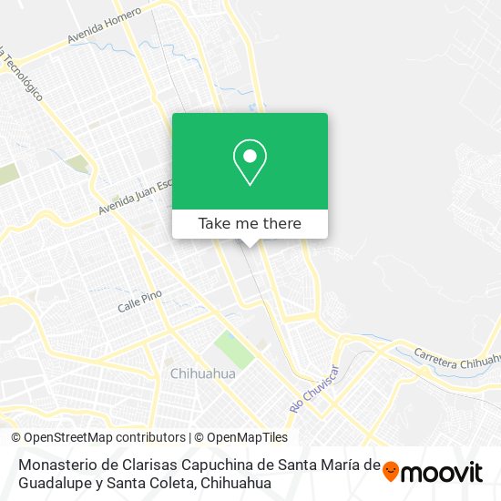 Monasterio de Clarisas Capuchina de Santa María de Guadalupe y Santa Coleta map