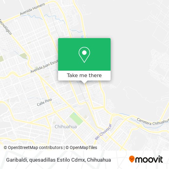 Garibaldi, quesadillas Estilo Cdmx map