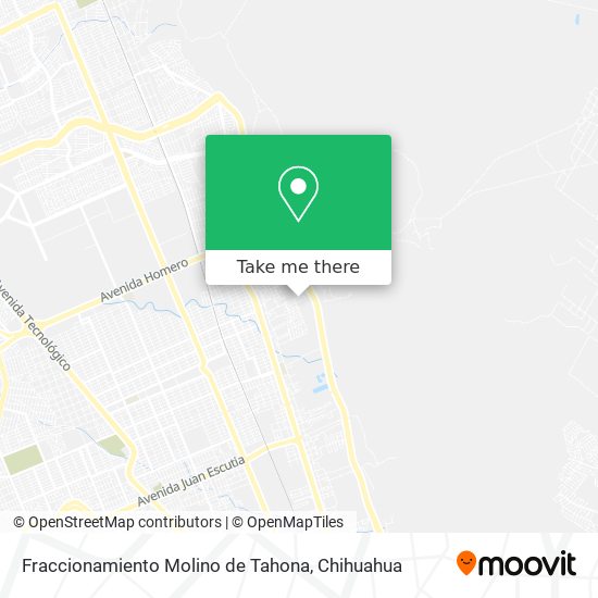 Mapa de Fraccionamiento Molino de Tahona