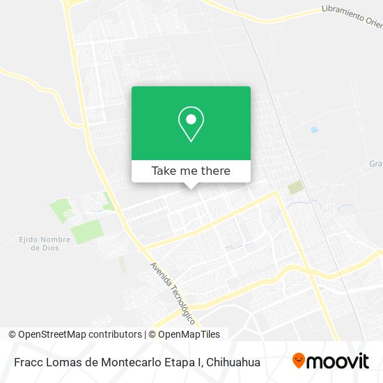 Fracc Lomas de Montecarlo Etapa I map