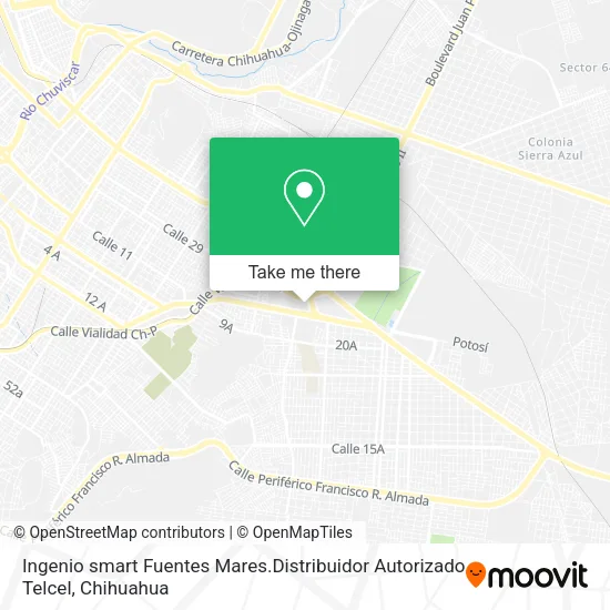Ingenio smart Fuentes Mares.Distribuidor Autorizado Telcel map
