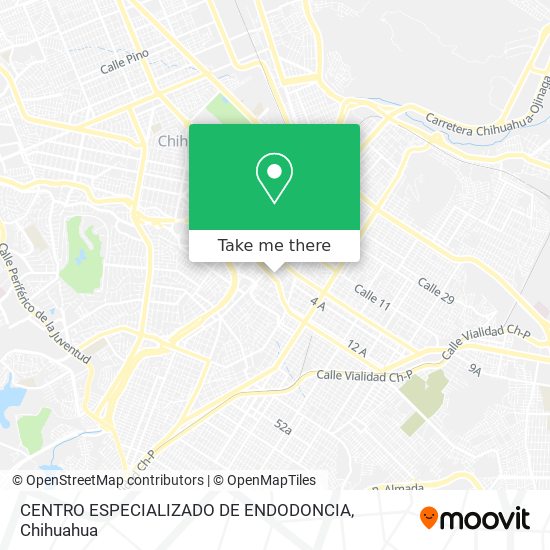 Mapa de CENTRO ESPECIALIZADO DE ENDODONCIA