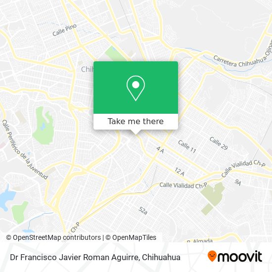 Dr Francisco Javier Roman Aguirre map