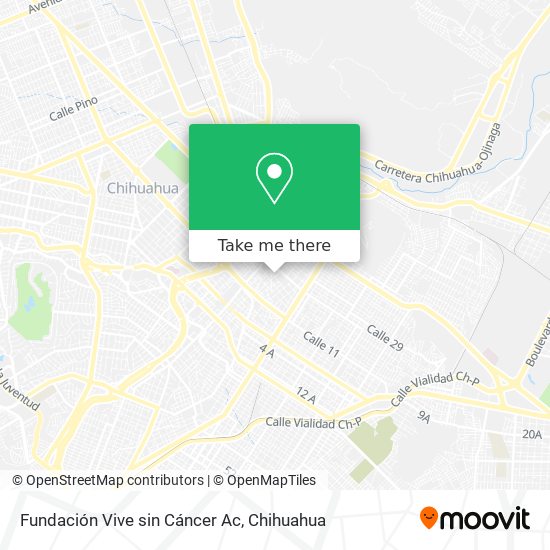 Fundación Vive sin Cáncer Ac map