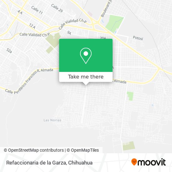 Refaccionaria de la Garza map