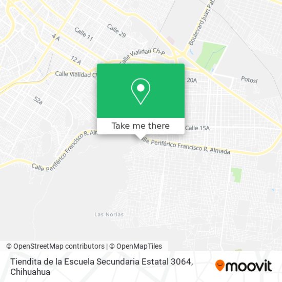 Mapa de Tiendita de la Escuela Secundaria Estatal 3064