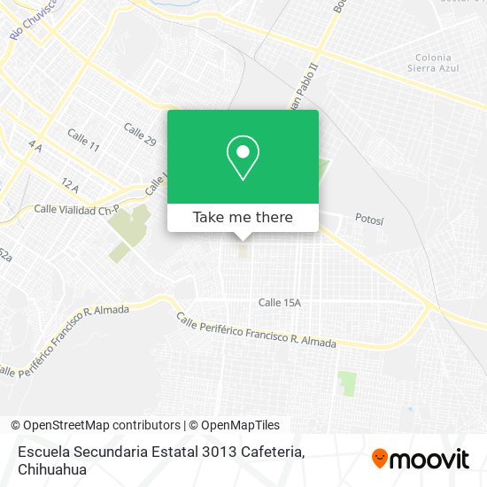 Mapa de Escuela Secundaria Estatal 3013 Cafeteria