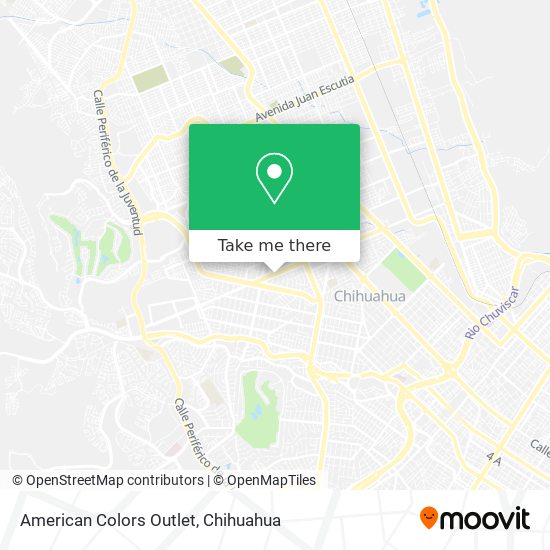 American Colors Outlet map