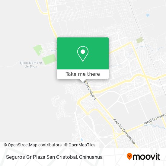 Seguros Gr Plaza San Cristobal map