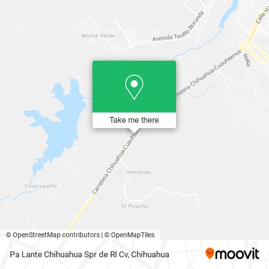 Mapa de Pa Lante Chihuahua Spr de Rl Cv