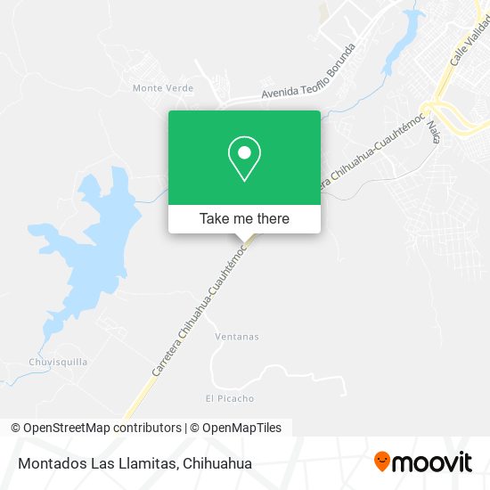 Montados Las Llamitas map