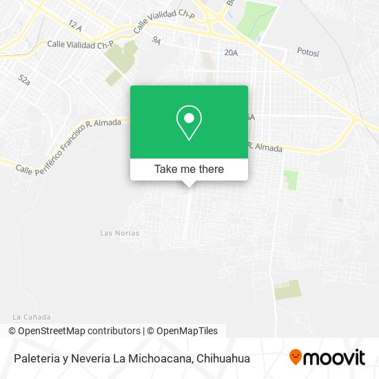 Paleteria y Neveria La Michoacana map