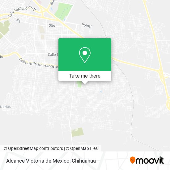 Alcance Victoria de Mexico map
