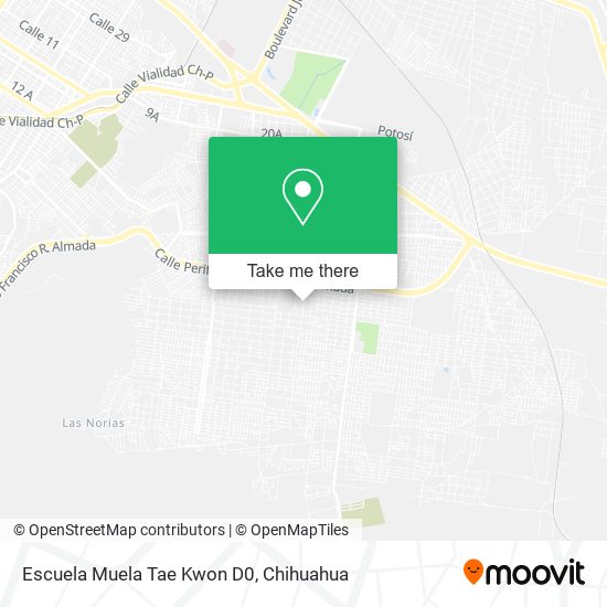 Escuela Muela Tae Kwon D0 map