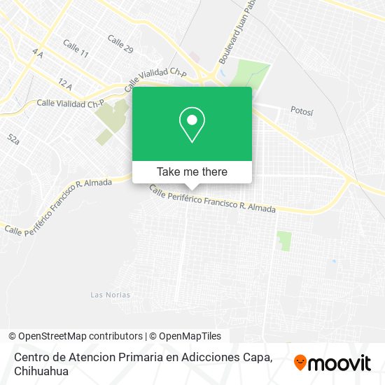 Centro de Atencion Primaria en Adicciones Capa map