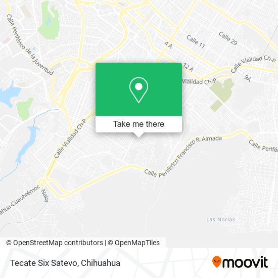 Tecate Six Satevo map