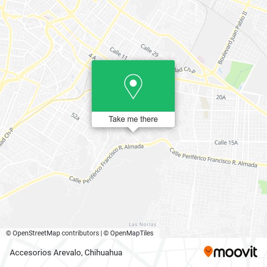Accesorios Arevalo map