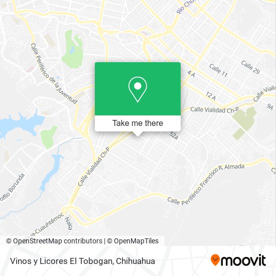 Mapa de Vinos y Licores El Tobogan