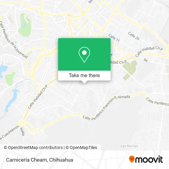 Mapa de Carniceria Cheam