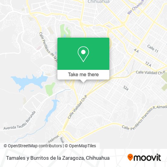 Tamales y Burritos de la Zaragoza map