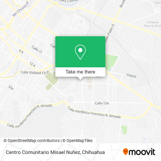 Centro Comunitario Misael Nuñez map